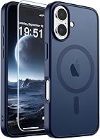 Vista 254 de SUPFINE - Funda magnética para iPhone 11, apta para MagSafe (protección contra caídas de grado militar, 10 pies), delgada, translúcida, a prueba