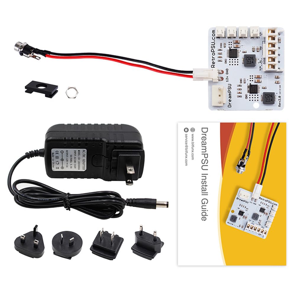 DreamPSU Rev2.0 DC Console Alimentation d'origine Remplacer l'alimentation en Courant continu Adaptateur d'alimentation Carte d'alimentation pour Sega Dreamcast (B)