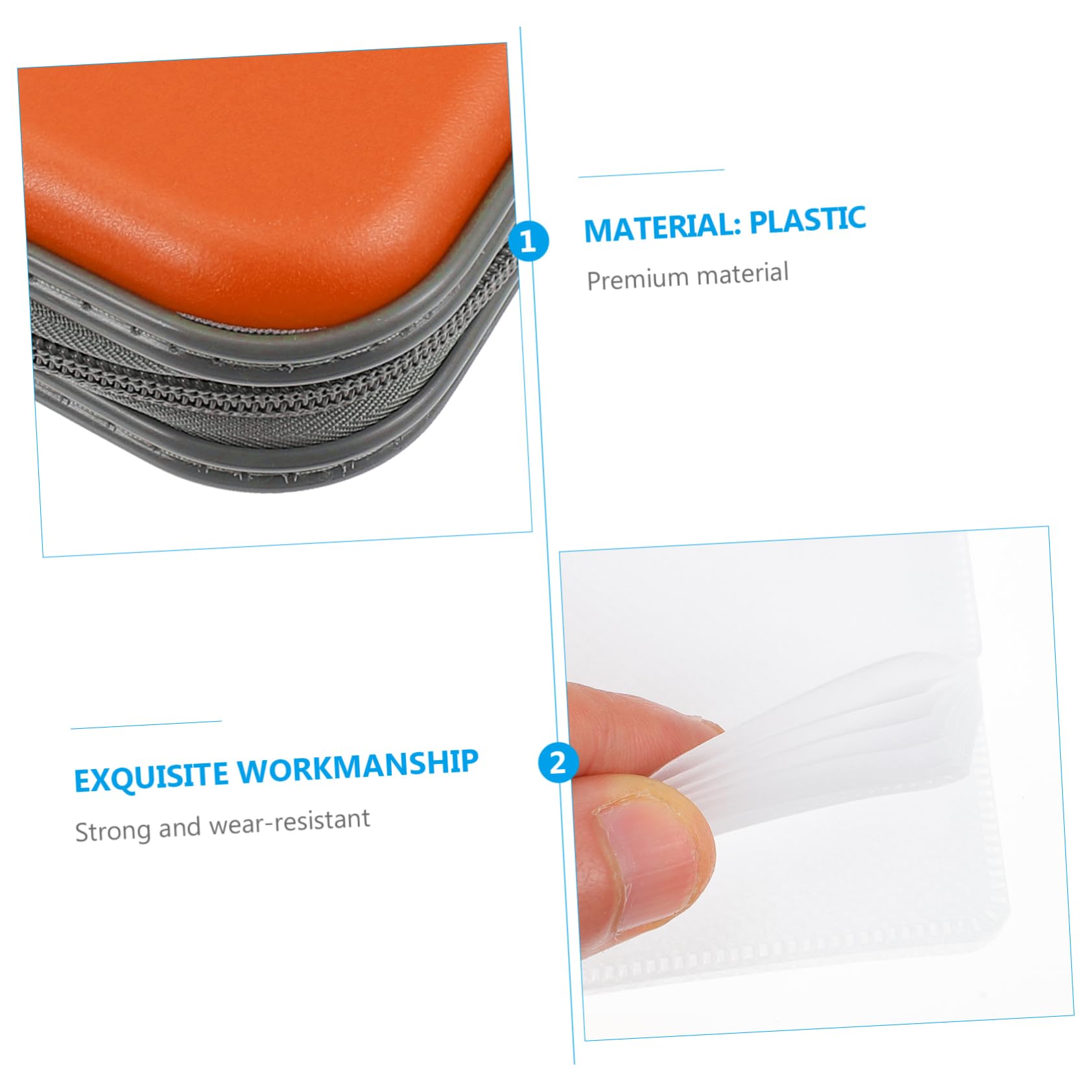 KONTONTY Professional CD Holder Capacity Storage Case Protective Organizer for and Dvds for Home Car Use Convenient and Practical Design