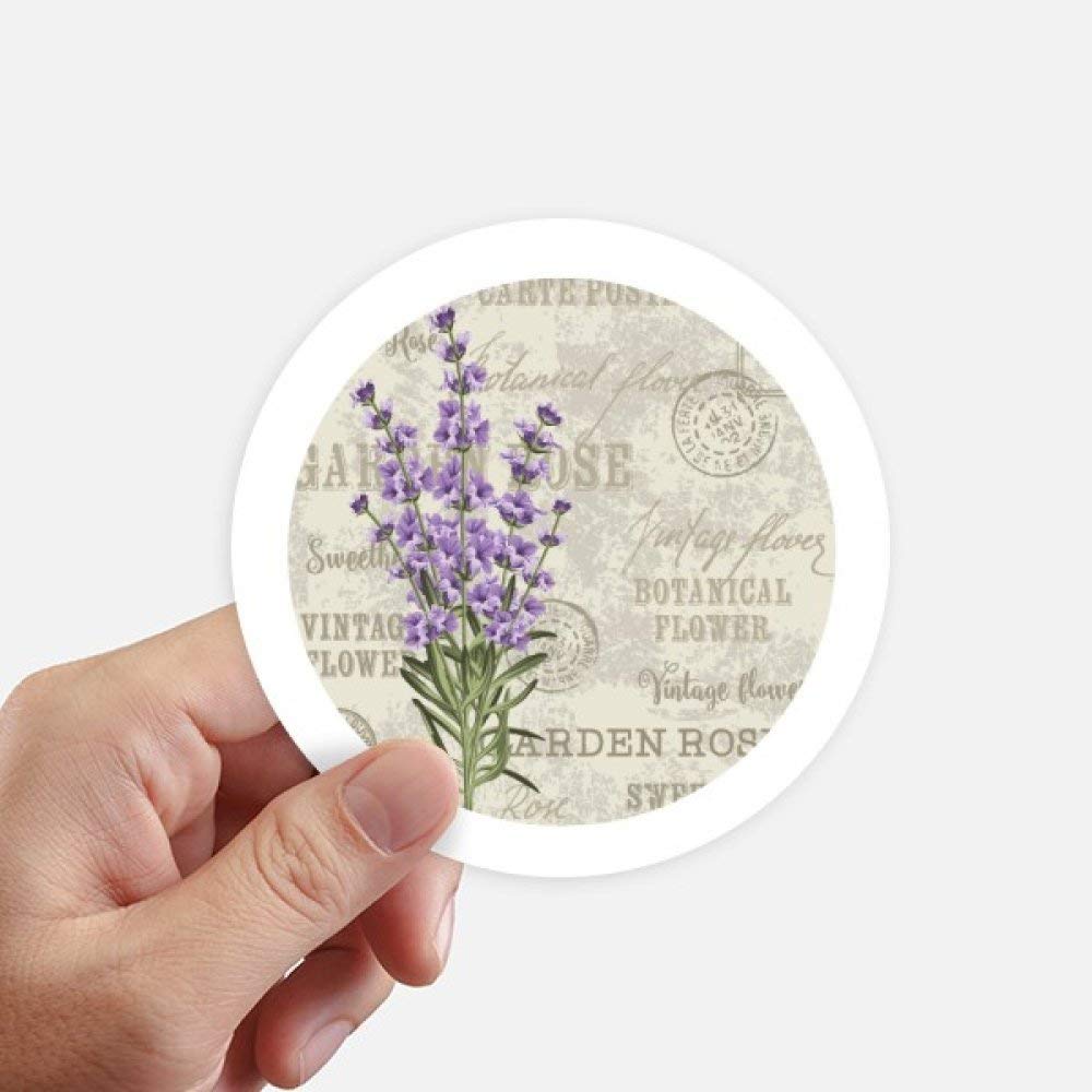 Autocollants lavande pourpre fleur sticker plante moto pc portable 10cm