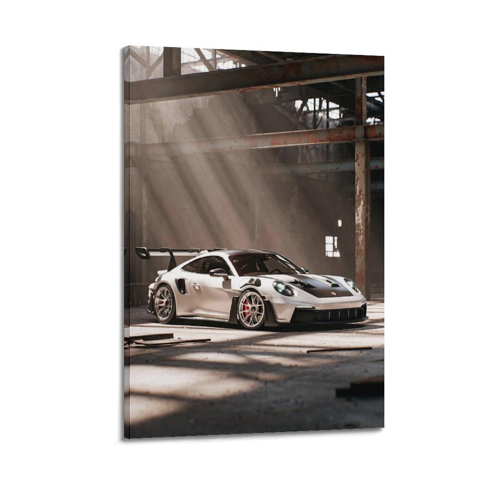 OKAHYS 911 992 GT3 RS Sports Racing Super Car Artwork Poster Decorative Painting Canvas Wall Artworks Picture 24x36inch(60x90cm)