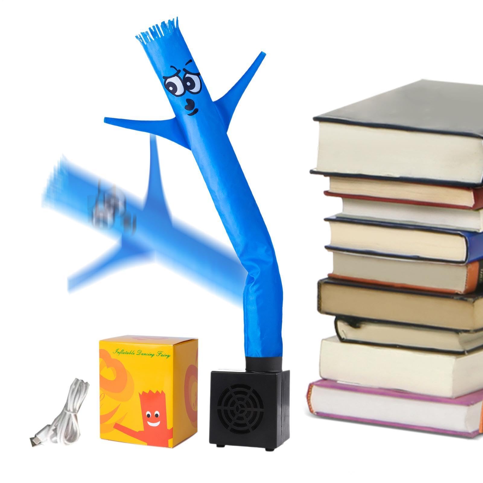 Inflatable Tube Man With Blower, Desktop Inflatable Dancing Guy Sky Puppet Dancer With USB Cable, Waving Tube Guy, Blower Animation Toy, Motion Decoration Gadget for Teens Adults Home