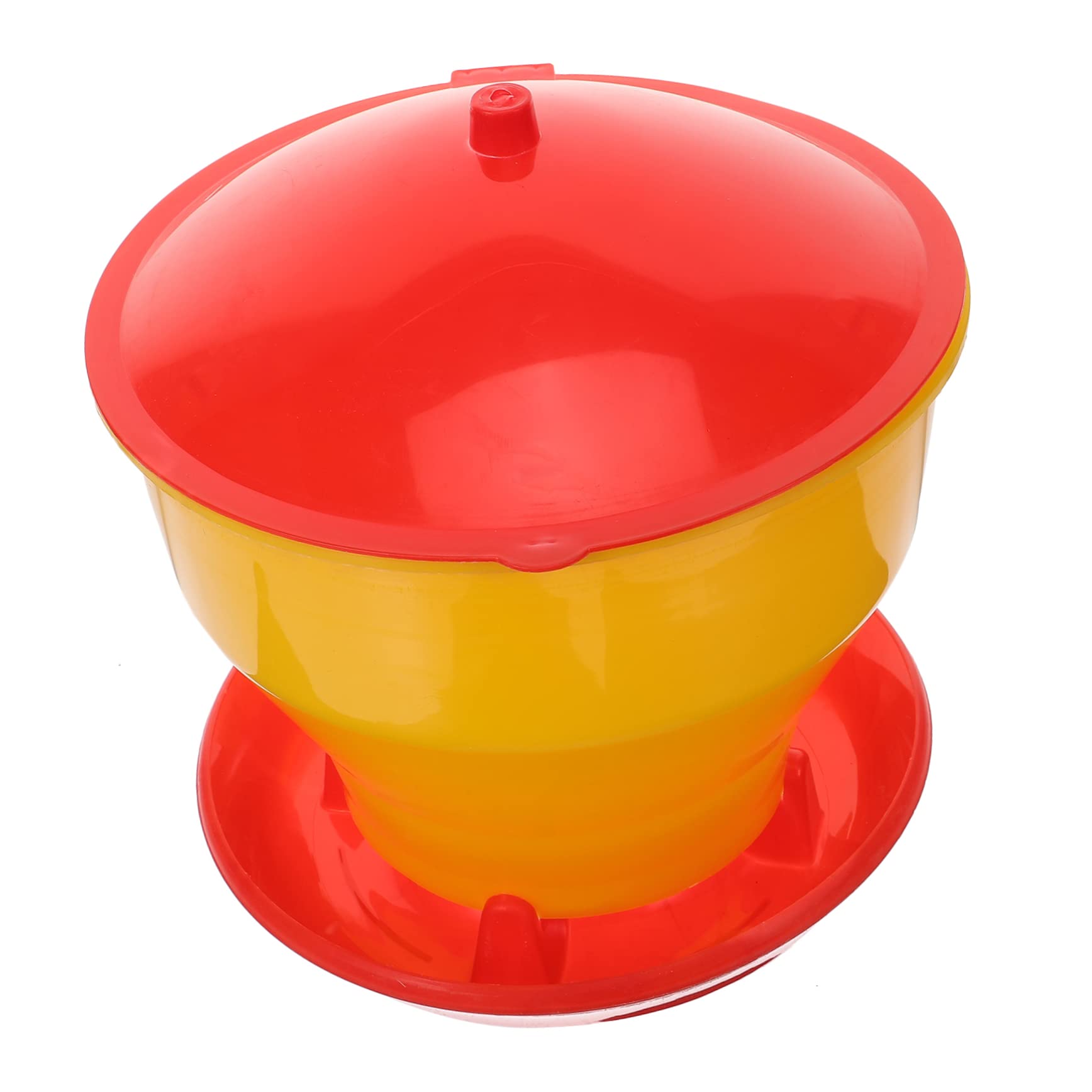 IWOWHERO Automatic Plastic Chicken Feeder Capacity Convenient Food Feeder for Chickens and Hens for Gardens and Farms Reliable Poultry Feeding