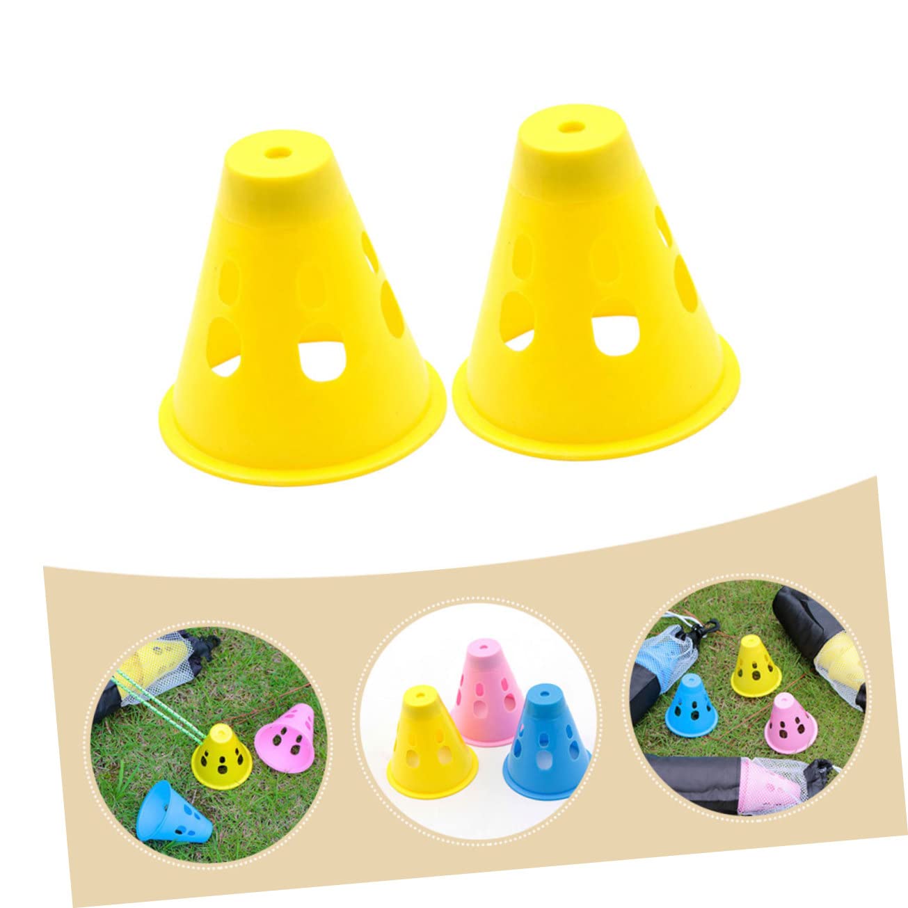 BESPORTBLE Bouchon D'Avertissement De Piquet De Tente Protecteur D'Ongle De Camp Tentes De Camping Cache-Ongles De Tente Couverture D'Ongle De Camp De Tente pour Enfants Couvre-Ongles