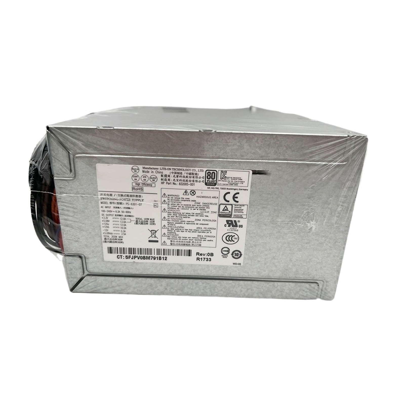 XDDQWSWA Power Supply PS-6301-07 832005-001 300W