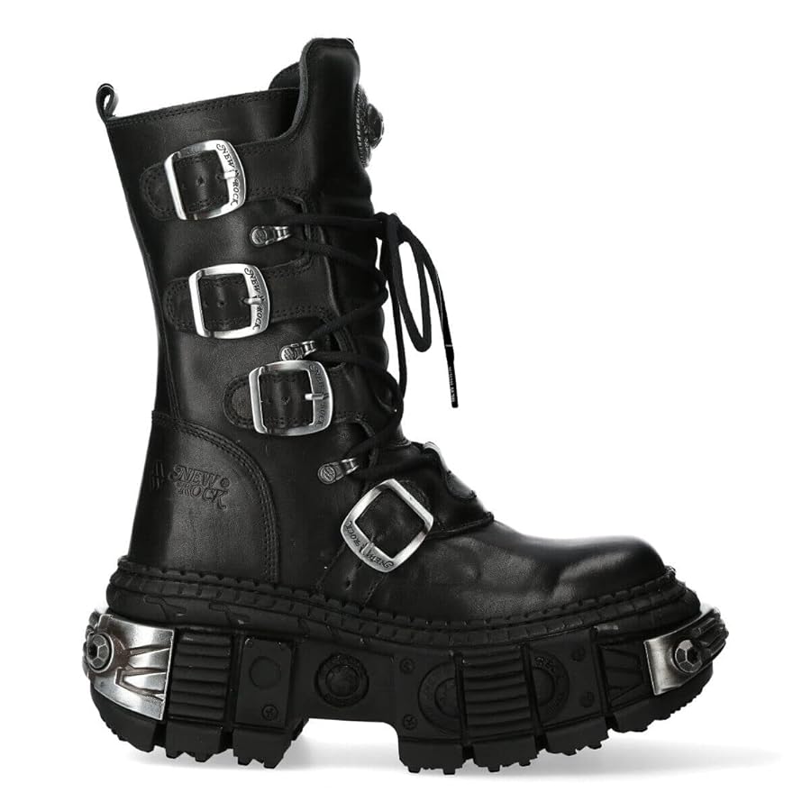 NEW ROCK / BOOT BLACK ニューロック Amazon.com | New Rock Boots WALL1473-S3 Mens Metallic Black