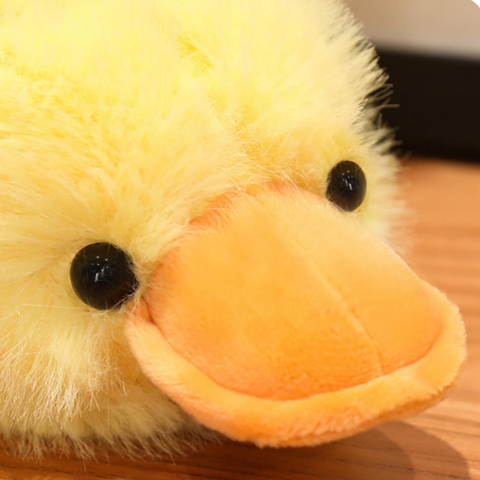 Ente Kuscheltier, PlüSchtier Gans Spielzeug Einfache Dekoration Wurfkissen Stofftier, zum Spielen und Kuscheln, Geschenk für Kinder Mädchen (50 cm,Gelb)