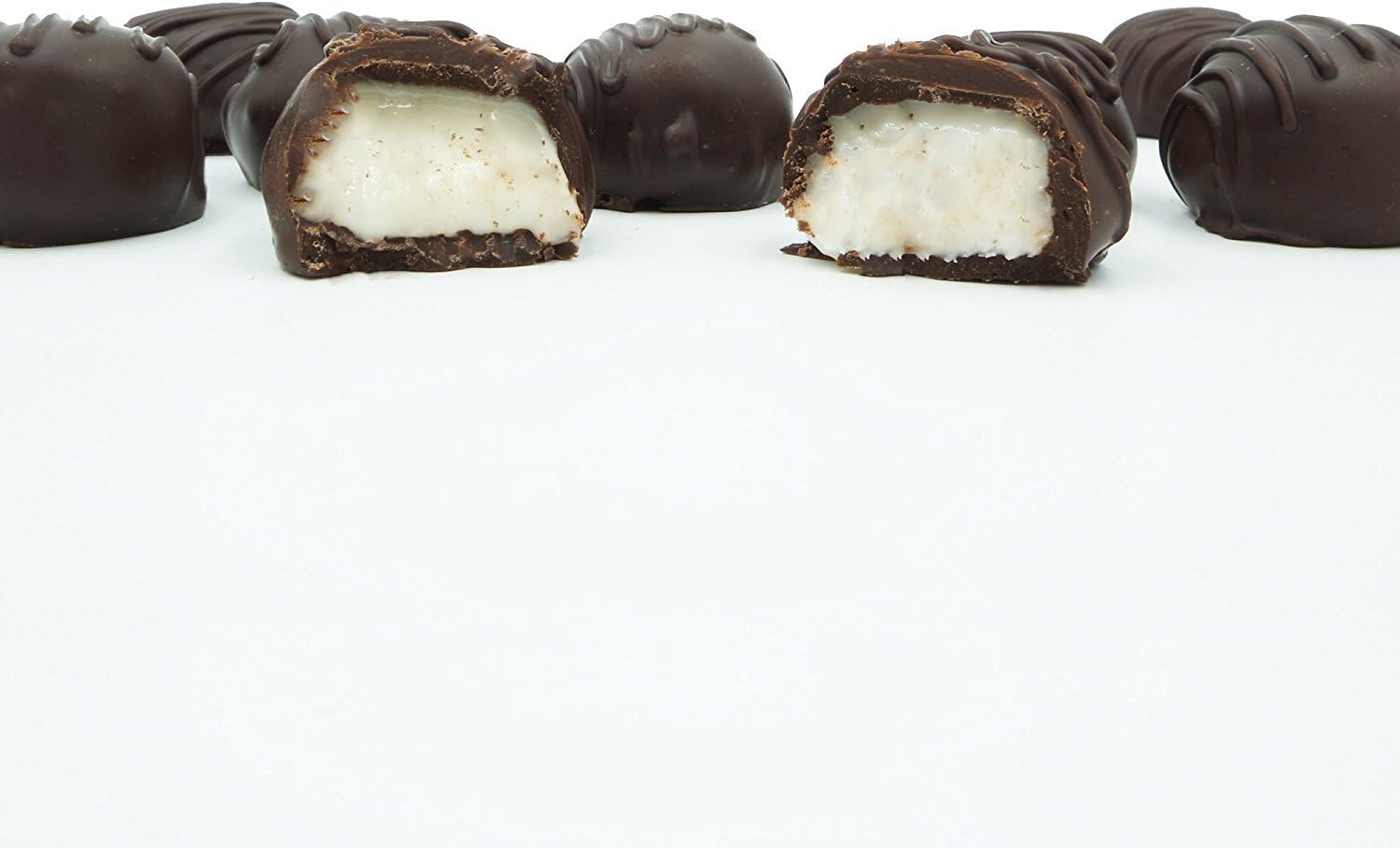 Philadelphia Candies Homemade Vanilla Creams, Dark Chocolate 1 Pound Gift Box
