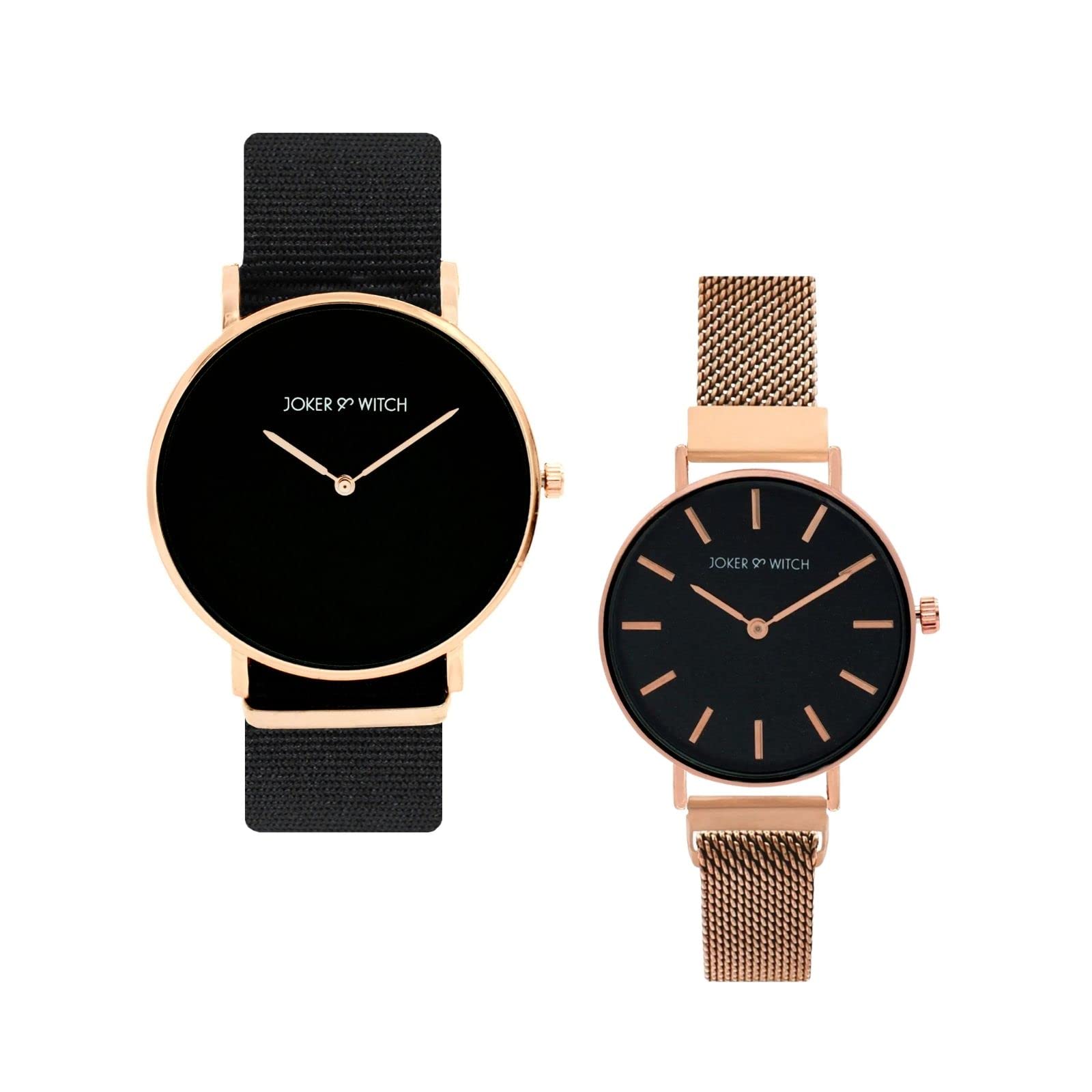 Joker & Witch Synthetic Unisex Orange & Caramel Couple Analogue Watches (B0BVB75J2F) Amazon Price History, Amazon Price Tracker