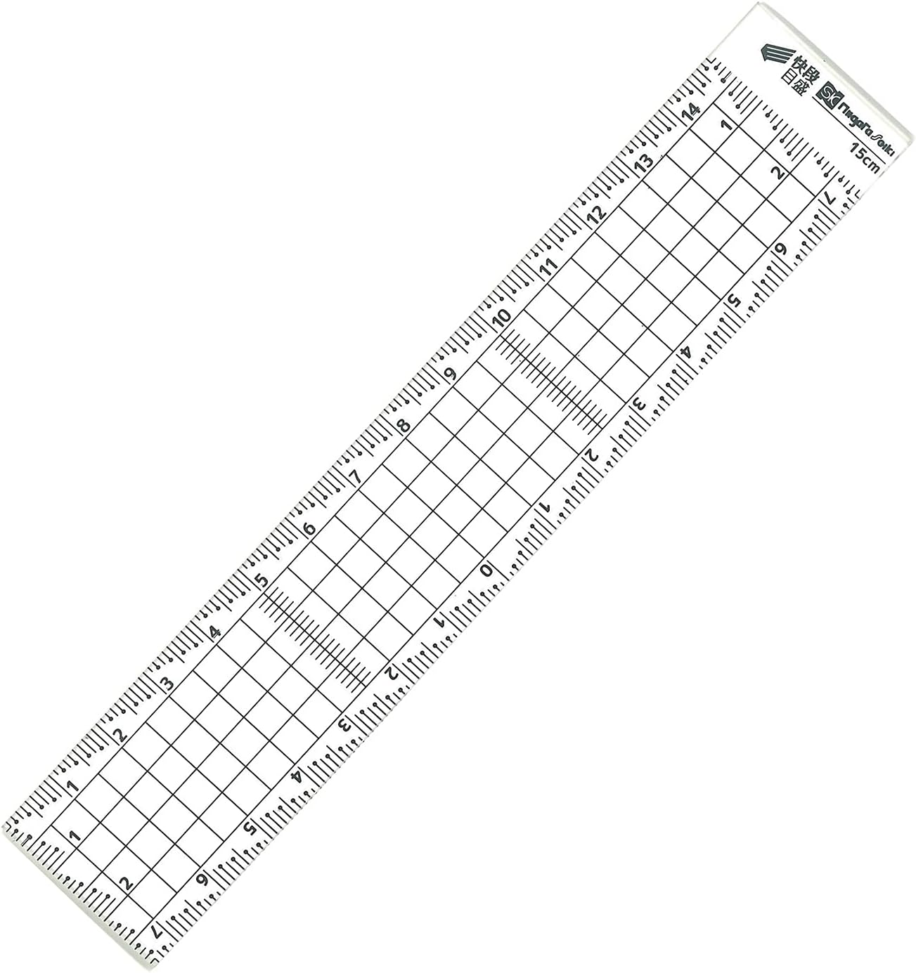 新潟精機 Sk アクリル方眼定規 快段目盛 カッティングプレート付 15cm Cags 15kd Sale 57 Off