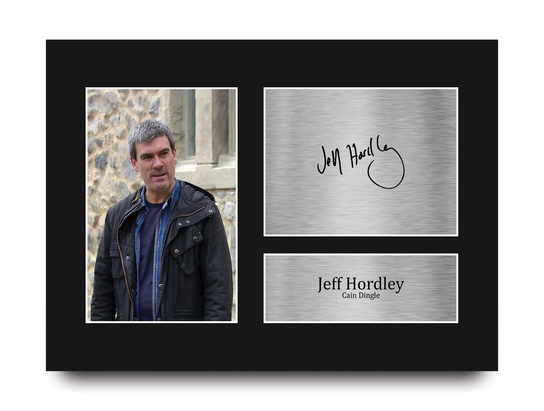 HWC Trading Jeff Hordley Emmerdale Cain Dingle Gifts Printed Signed Autograph Picture for TV Show Fans - A4