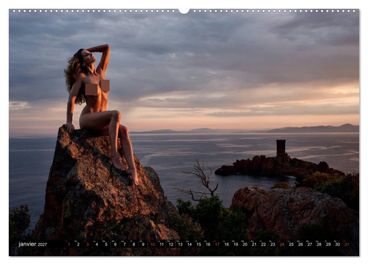 Le nu du monde entier (Calendrier mural haut de gamme 2027 DIN A2 vertical), CALVENDO calendrier mensuel: Photos érotiques de différents beaux endroits du monde