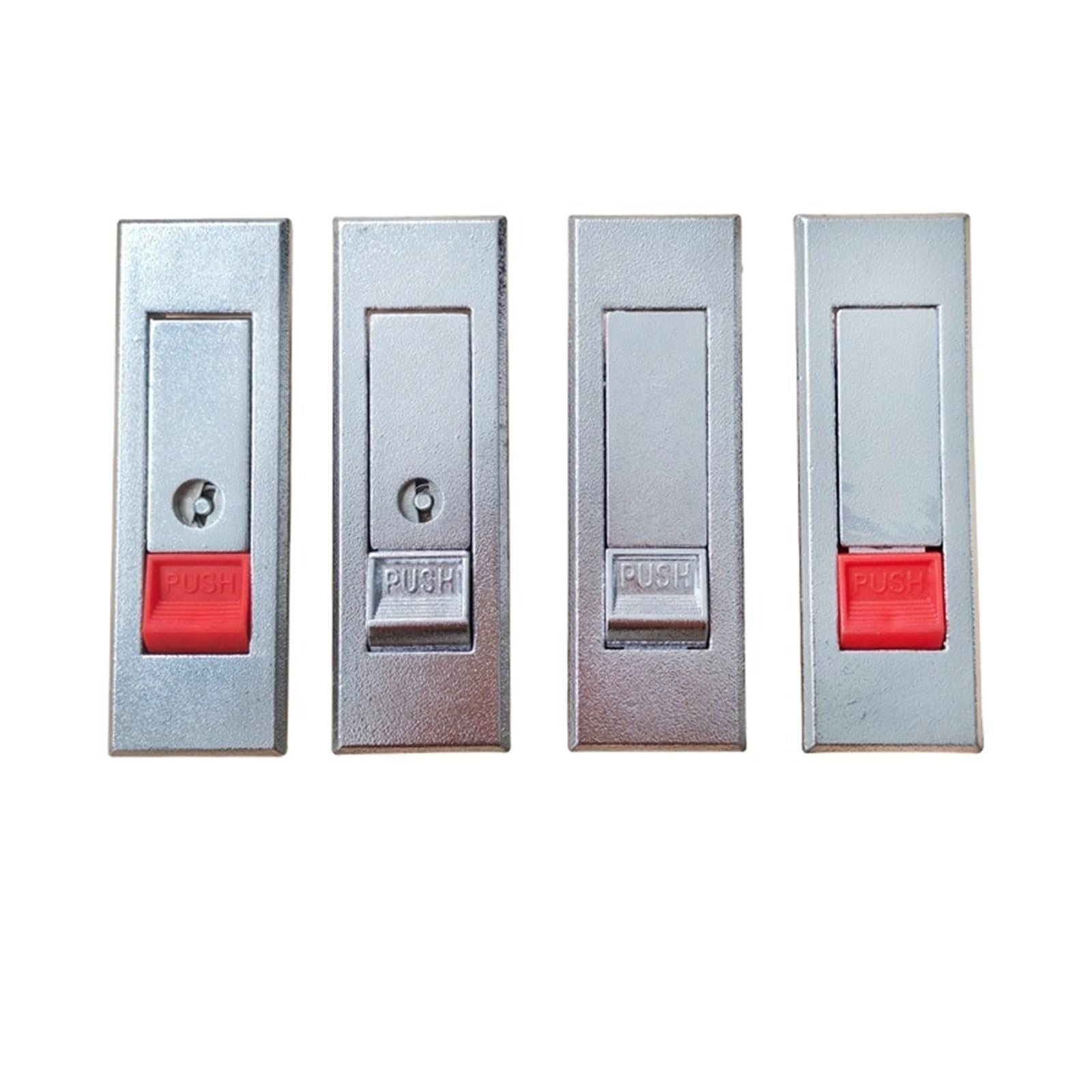 Cinet Door Lock Zinc Alloy Push Button Compression Trigger Flush Latch Mechanical Box 1Pcs