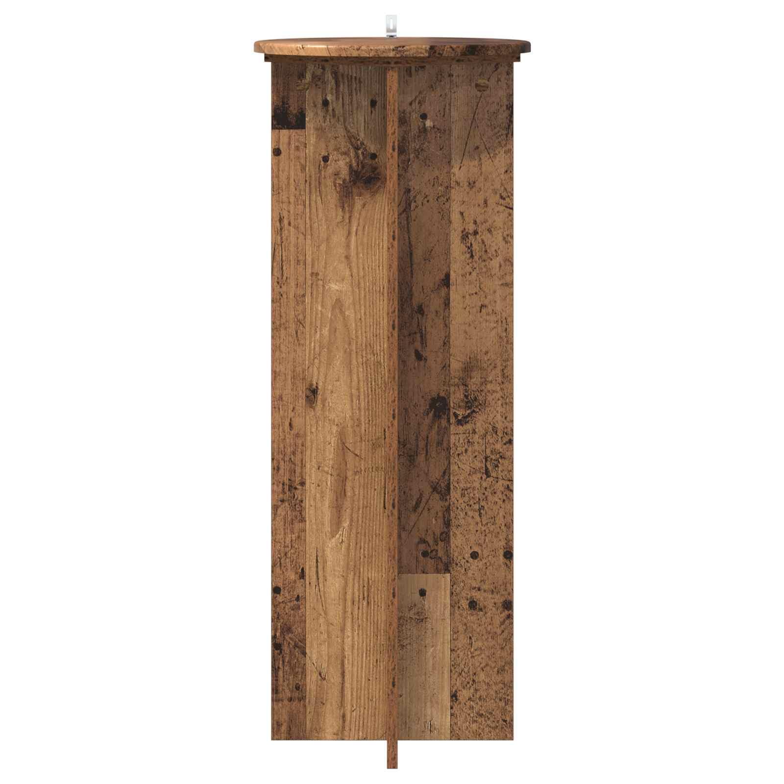 Pflanzenständer 2er Set Altholz-Optik 40x100 cm | Blumenhocker Holzwerkstoff für Zimmerpflanzen | Moderner Blumentopfständer Innenbereich Wohnzimmer Büro