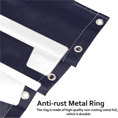 Miniatura 5 de Juego de cortina de ducha retro con 12 ganchos de plástico, tela impermeable, para decoración de baño, lavable a máquina, 72 x 72 pulgadas