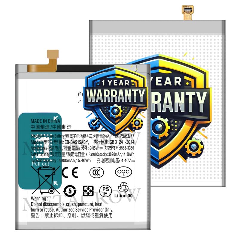 Image of Original EB-BA515ABY Battery Compatible for Samsung Galaxy A51 4G (SM-A515F) - (4000mAh) - 1 Year Warranty JK1