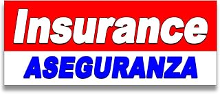 Insurance/Asguranza Vinyl Banner (Size Options) Small - 24x60