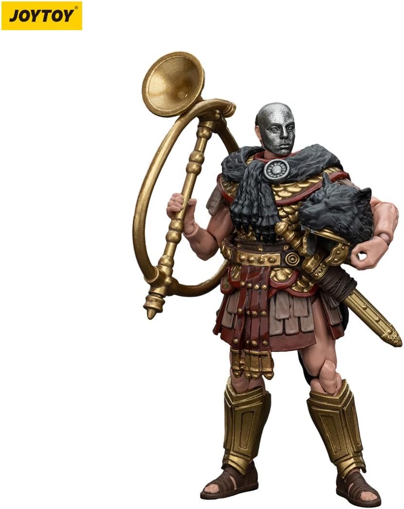 JOYTOY Action Figures Roman Republic Cohort IV Squad 1/18 Movable Model Collectible Figurine (Buccinator)