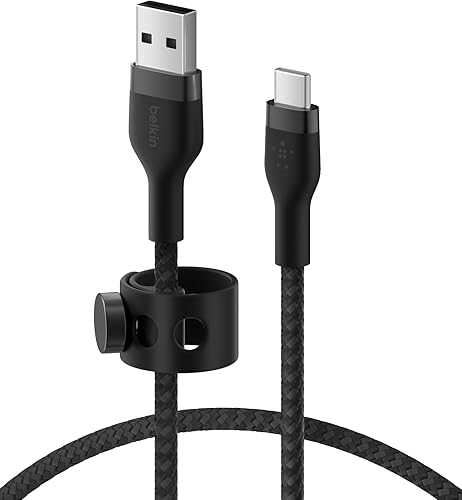 Miniatura 9 de Belkin BoostCharge Pro Flex Trenzado USB-C a USB-A (2M/6.6 pies) Cable de Carga Rápida Certificado USB-IF para iPhone 17, iPhone 17 Pro, iPad Pro,