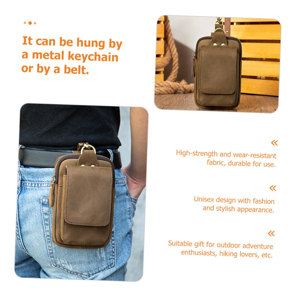 Veemoon Pochette Étanche pour Téléphone Portable Ceinture Compacte et Légère pour Randonnée Camping Activités Plein Air