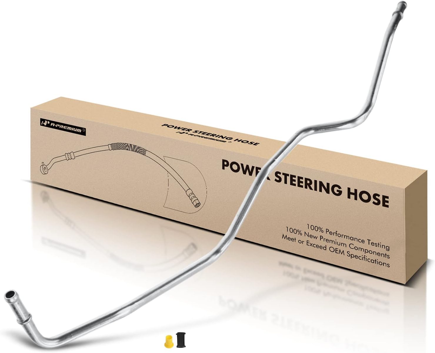 A-Premium Power Steering Return Hose Line Assembly Compatible with Honda CR-V CRV 2007 2008 2009 2010 2011, Intermediate Pipe