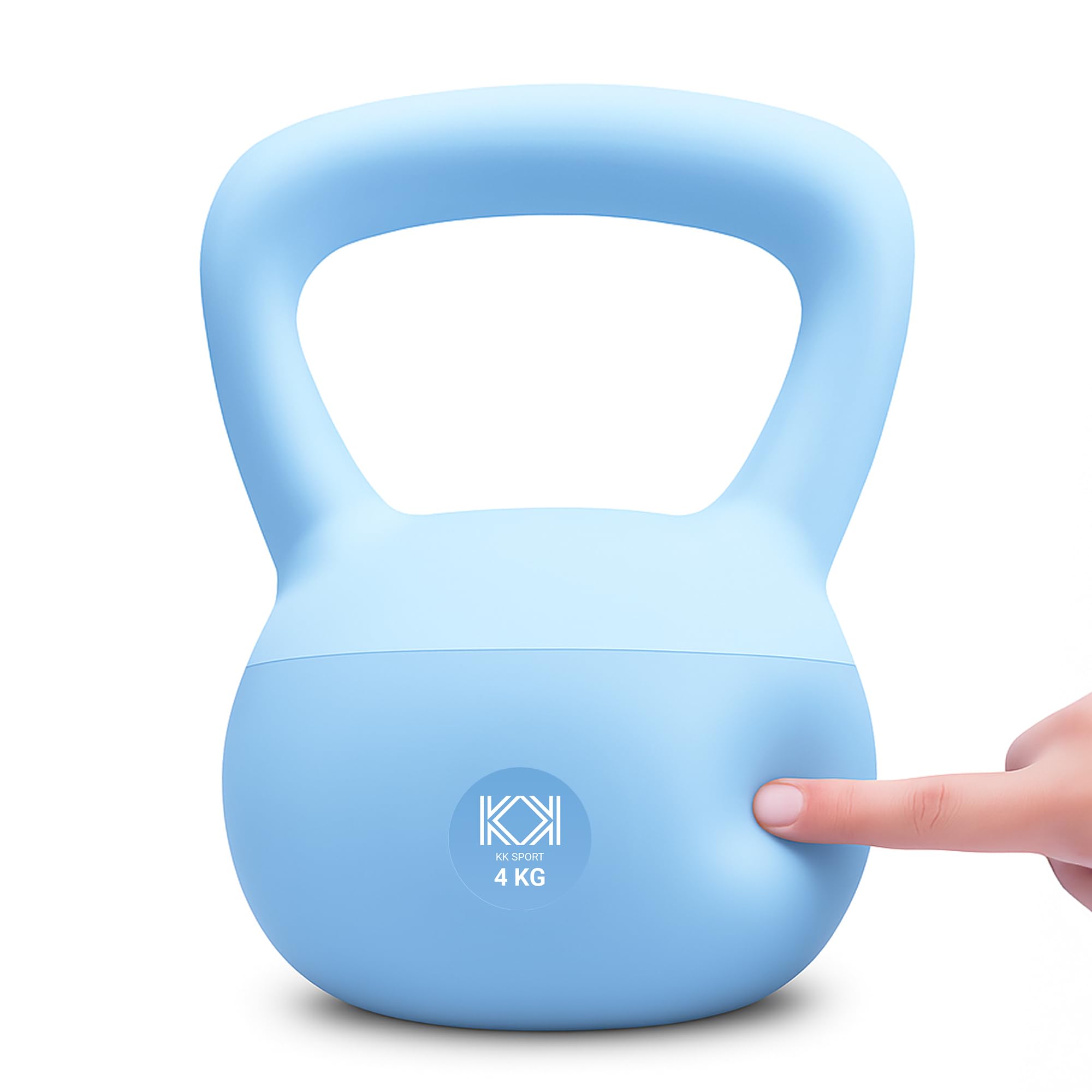 KK Soft Kettlebell Available 2kg 4kg 6kg 8kg 10kg 12kg | Neoprene Coated Home Gym Weights | Fitness, Strength Training, Cardio Workout for Men & Women โ image 1