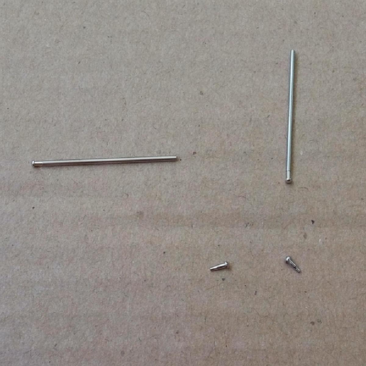 1 Box Watch Spring Bar Watch Band Clasp Buckle 1.0mm Thick 8-26mm Tube Friction Pin Spring Bar