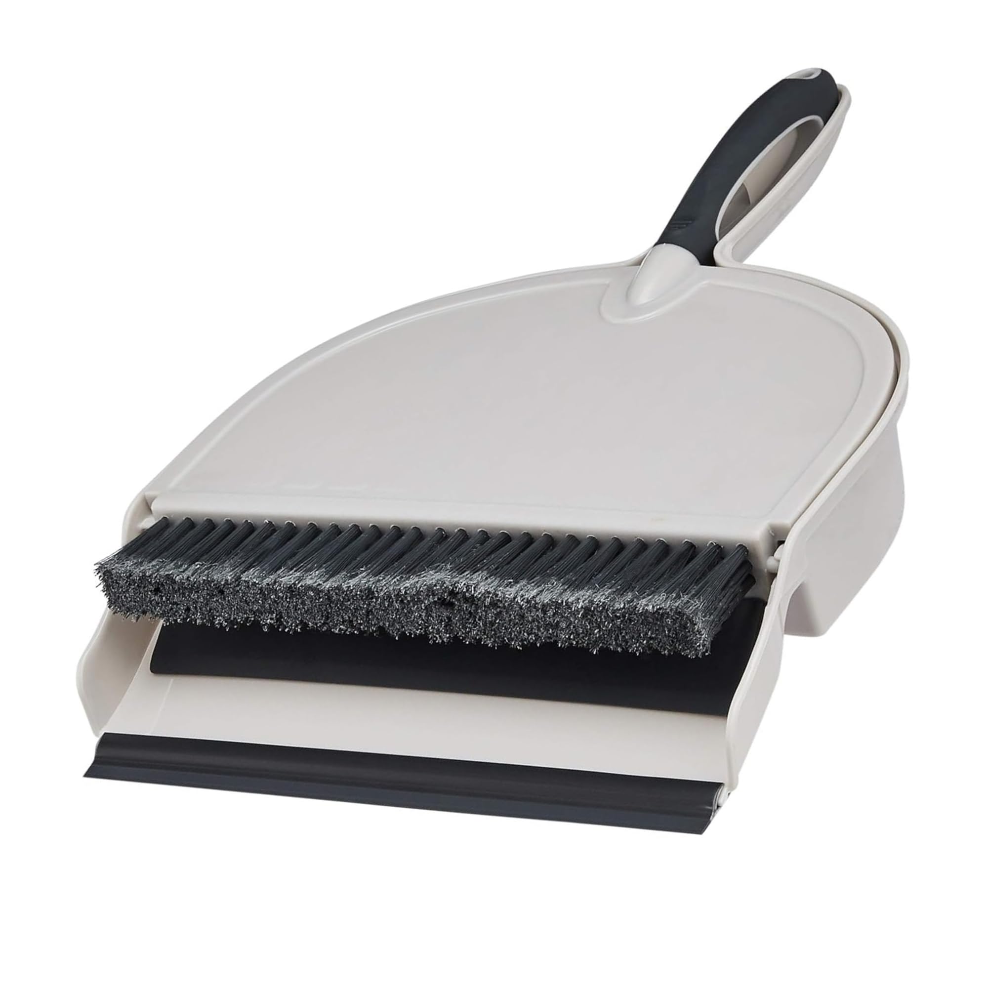 VUITTOX Broom and Dustpan Set for Home, Dustpan and Broom Set, Portable Hand Broom Home Kitchen Office Courtyard Lobby Indoor outdoor Floor Cleaning. (Grey)