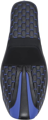 Vista 137 de Asiento de motocicleta para conductor y pasajero, apto para Harley Dyna Wide Glide Low Rider Street Bob Fat Bob FXDF Super Glide Custom FXDC