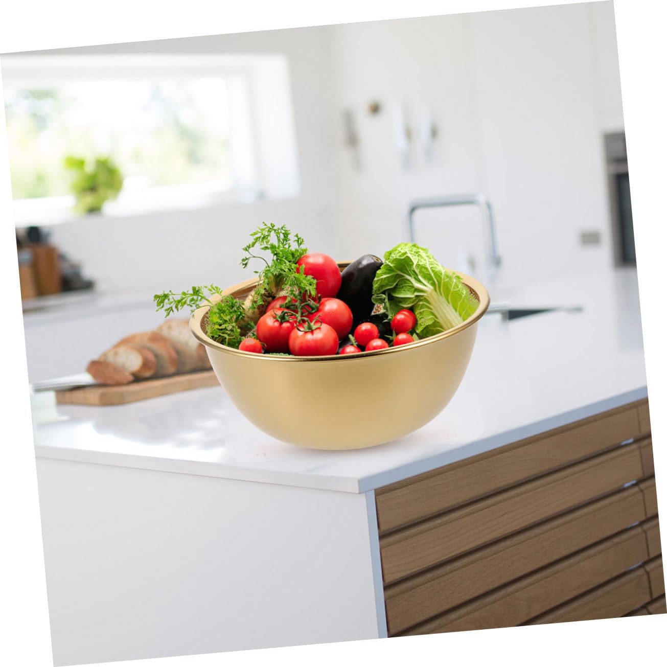 Juego de colr de acero inoxidable de 24 cm, colador de malla fina y cuenco multifuncional, base antideslizante para lavar frutas de arroz y veterinarios, sils de cocina para uso doméstico