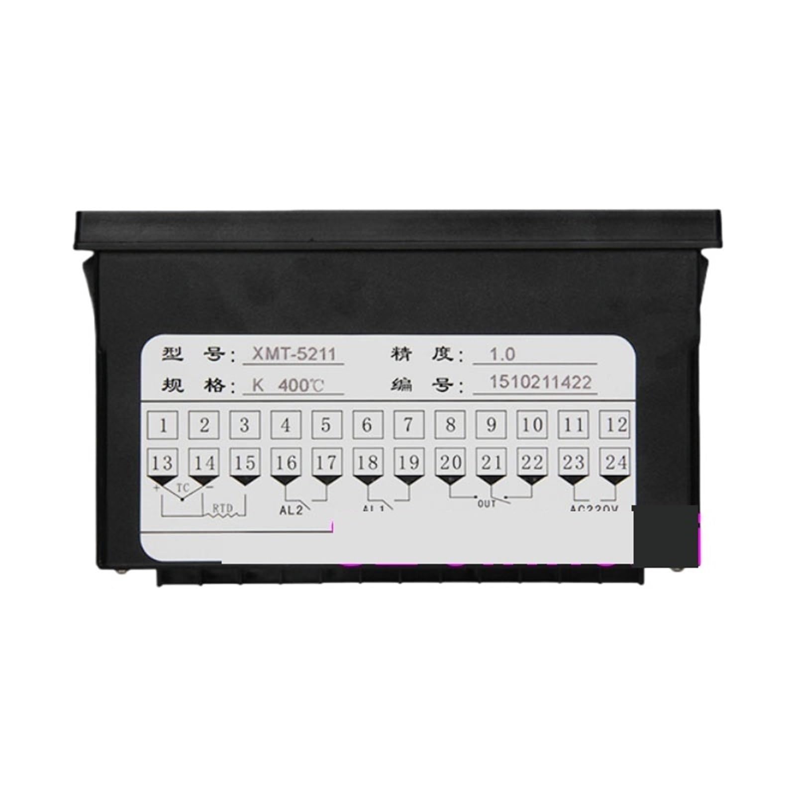 Controlador de temperatura digital con contacto de alarma XMT-5211, 5212, 5231, 5232, 5511 y 5512.(XMT-5212 Pt100)