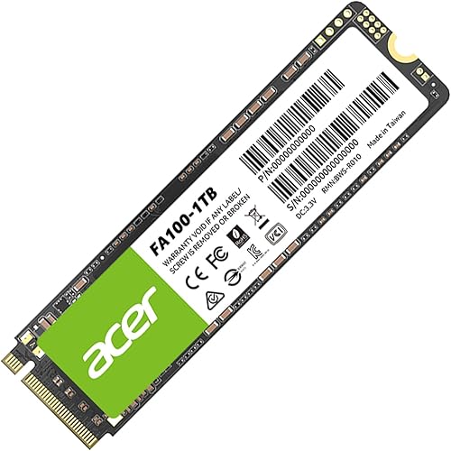 Miniatura 1 de Unidad interna de estado sólido Acer FA100 M.2 PCI Express 3D NAND NVMe de 1 TB