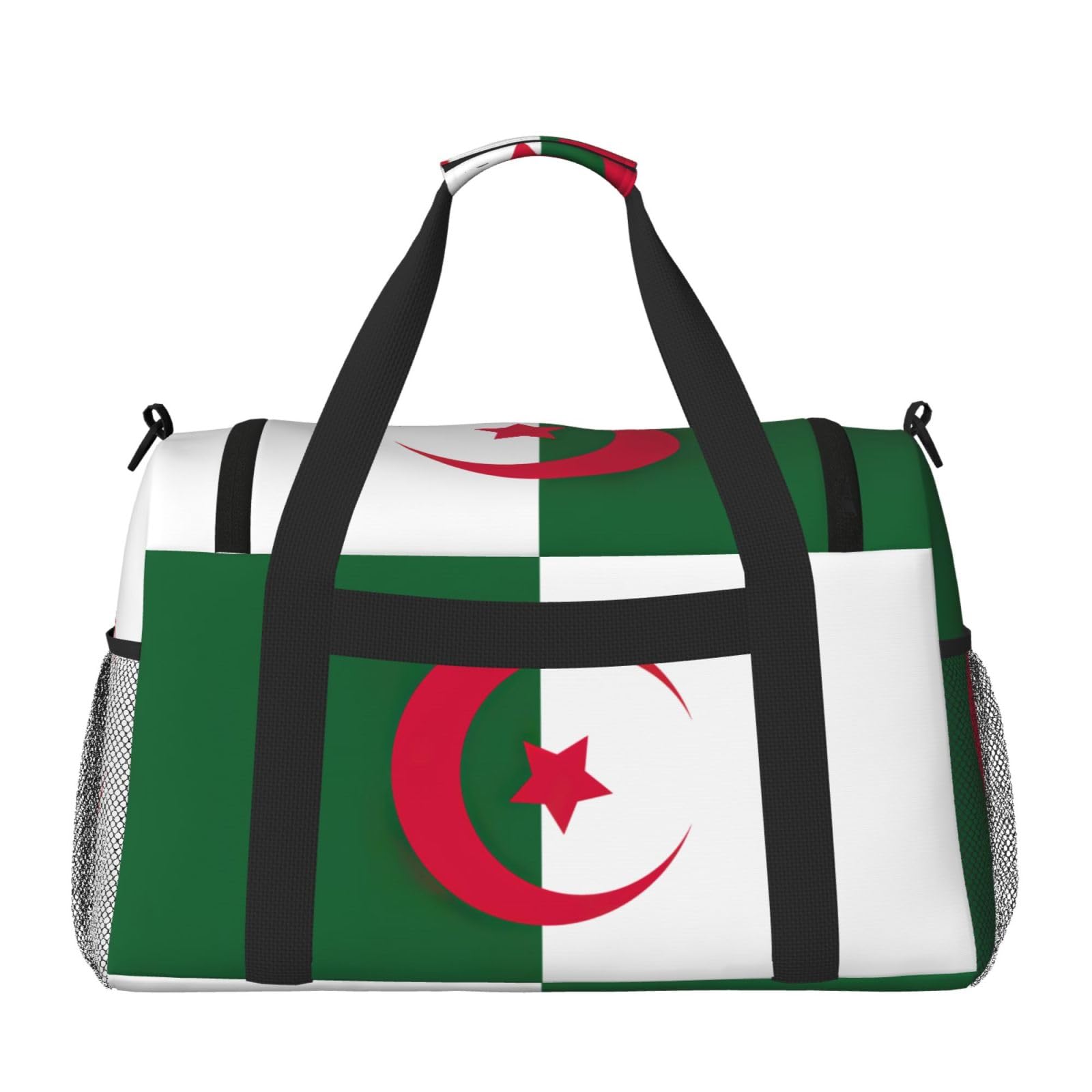 Flaga Algierii torba na ramię kobiety mężczyźni podróżna torba crossbody torebka torba na ramię torebki robocze codzienna torba hobo
