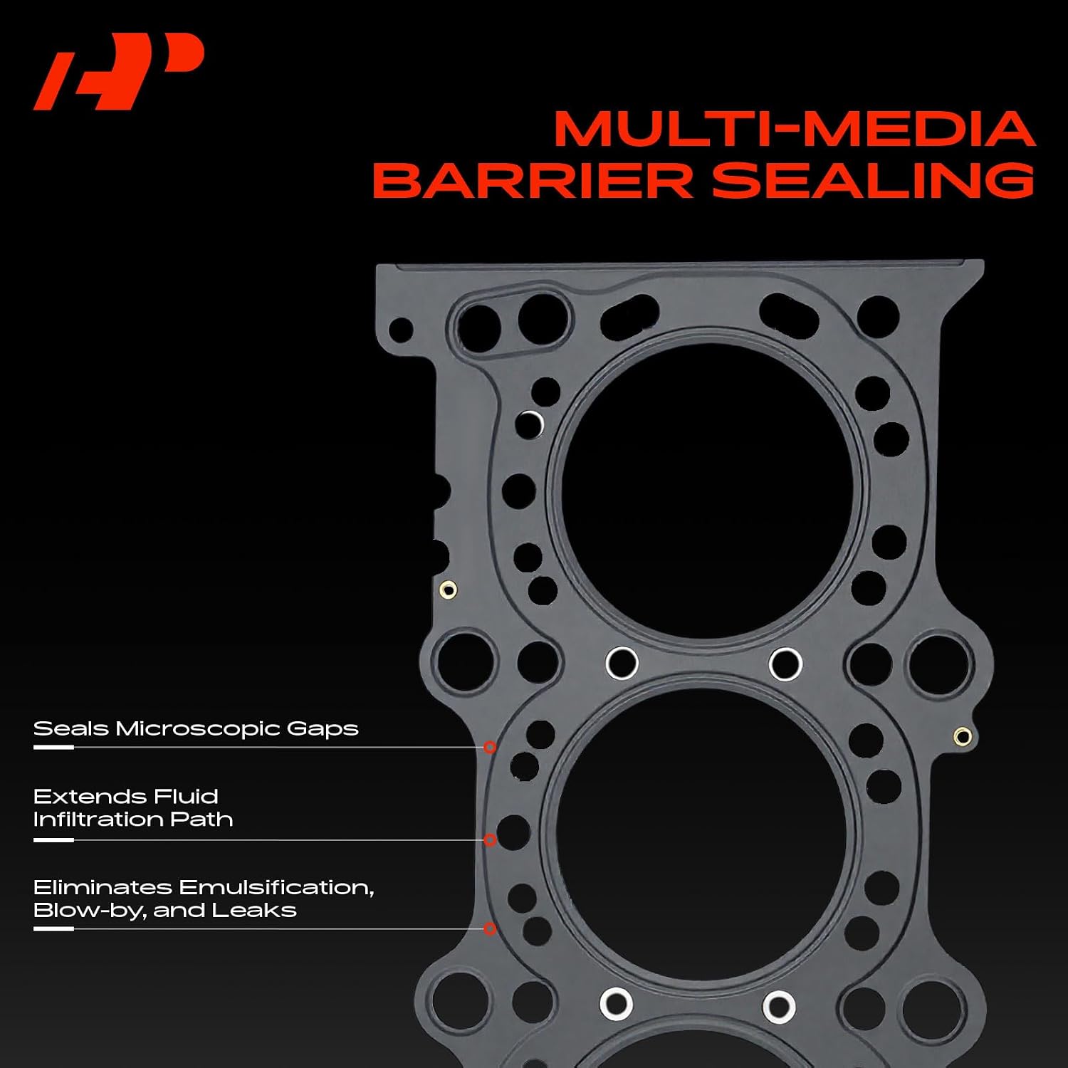 A-Premium L4 Engine Cylinder Head Gasket Compatible with Suzuki SX4 07-09 2.0L, Aerio 02-03 2.0L, Esteem 99-02 1.8L, Sidekick 96-98 1.8L, Vitara 99-03 2.0L & Chevrolet Tracker 99-03 2.0L, Non-Asbestos