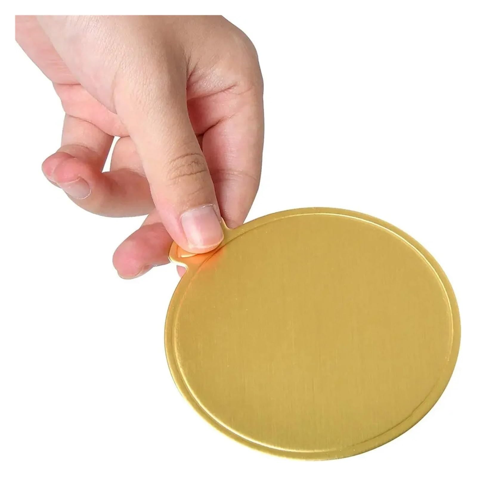 Sottotorta Tondo 100 Pezzi/Confezione di Mini vassoi for Torte in Cartone for Cupcake e Dessert(90x50mm)