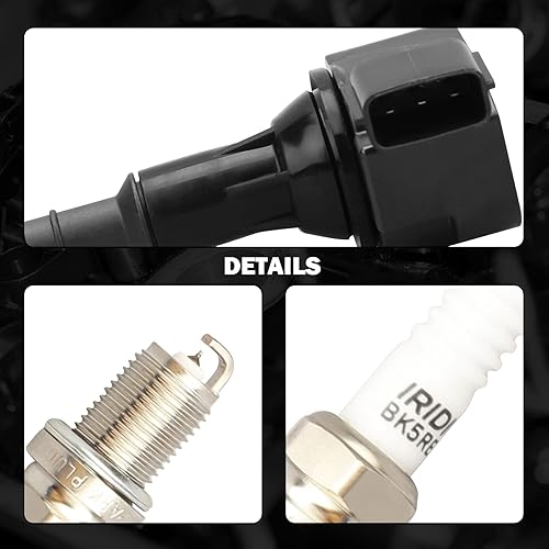 Miniatura 5 de MAYASAF Kit de bujías de iridio y bobina de encendido UF349 6 pares compatibles para Nissan 05-19 Frontier/01-12