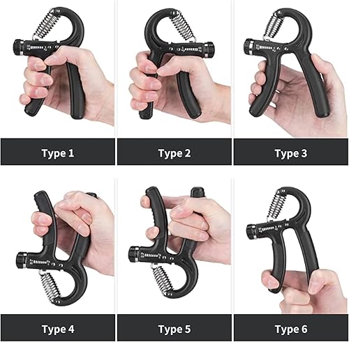 Miniatura 7 de Hand Exercises For Grip Strength Trainer Forearm Strengthener Adjustable Gripper 11-132 Lbs Hand Strengthening Devices For Gym Home And Workout