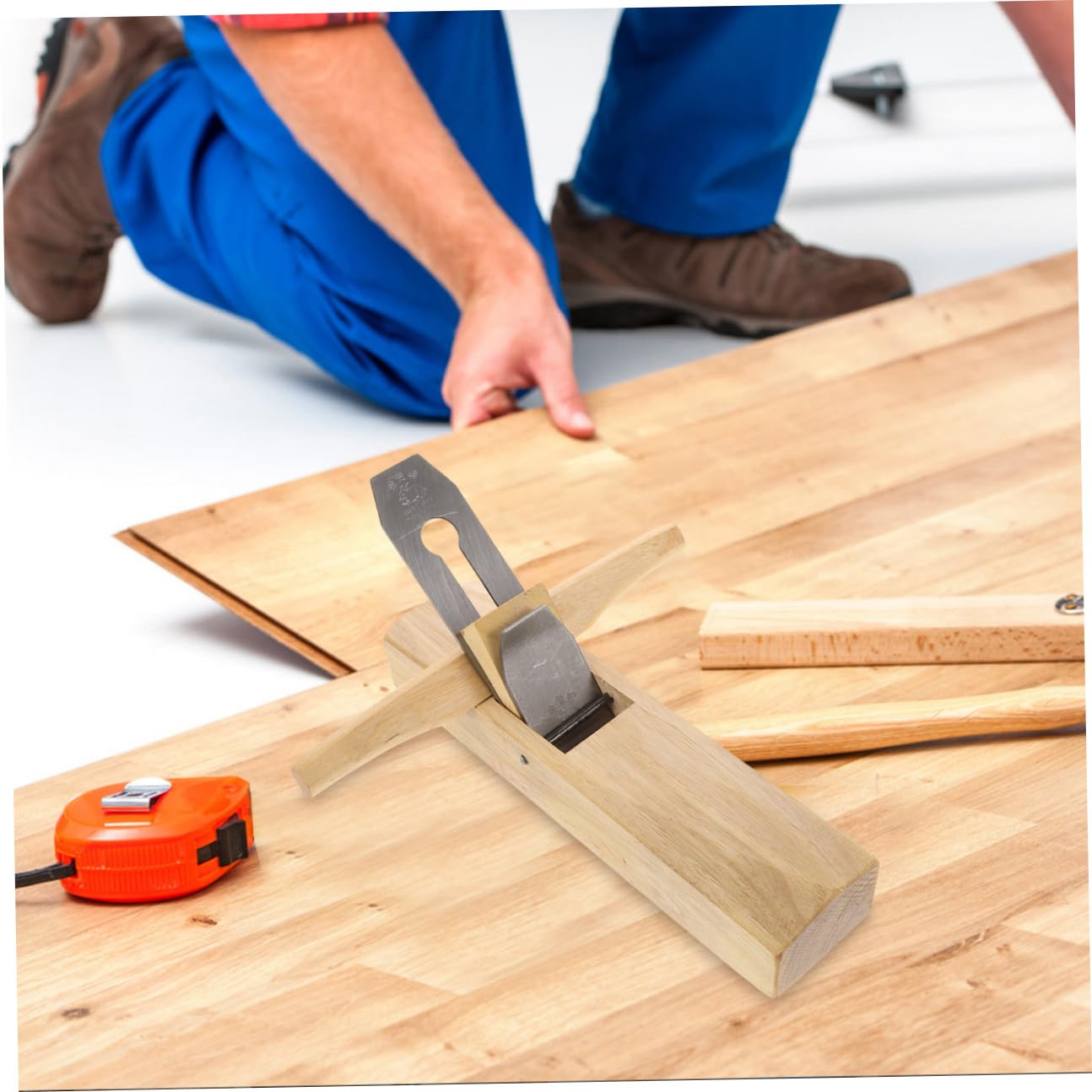 Cepilladora de Madera Manual Alargada para Carpintería y Taller | Madera y Metal, Cuchilla Ajustable, Diseño Versátil, Uso en Escultura y Modelado