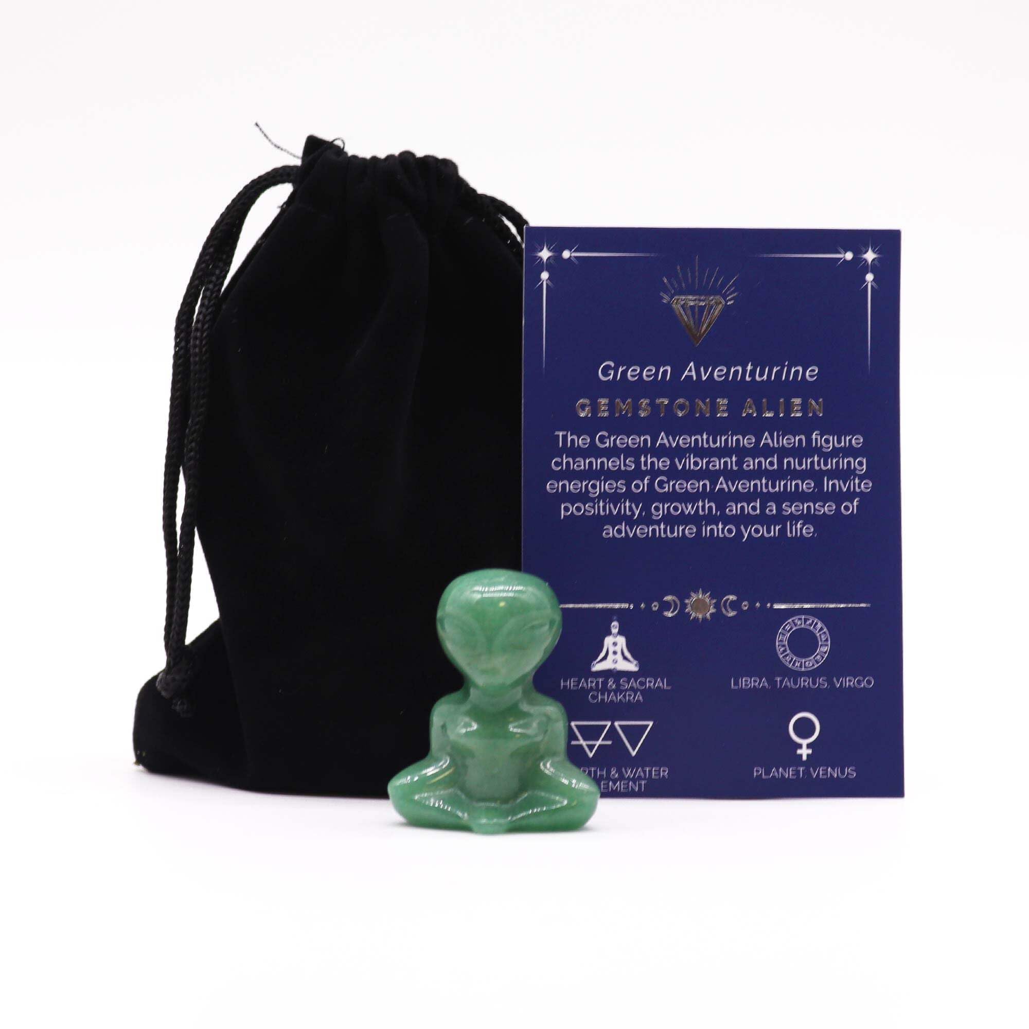 Gemstone Figures Gemstone Alien Green Aventurine