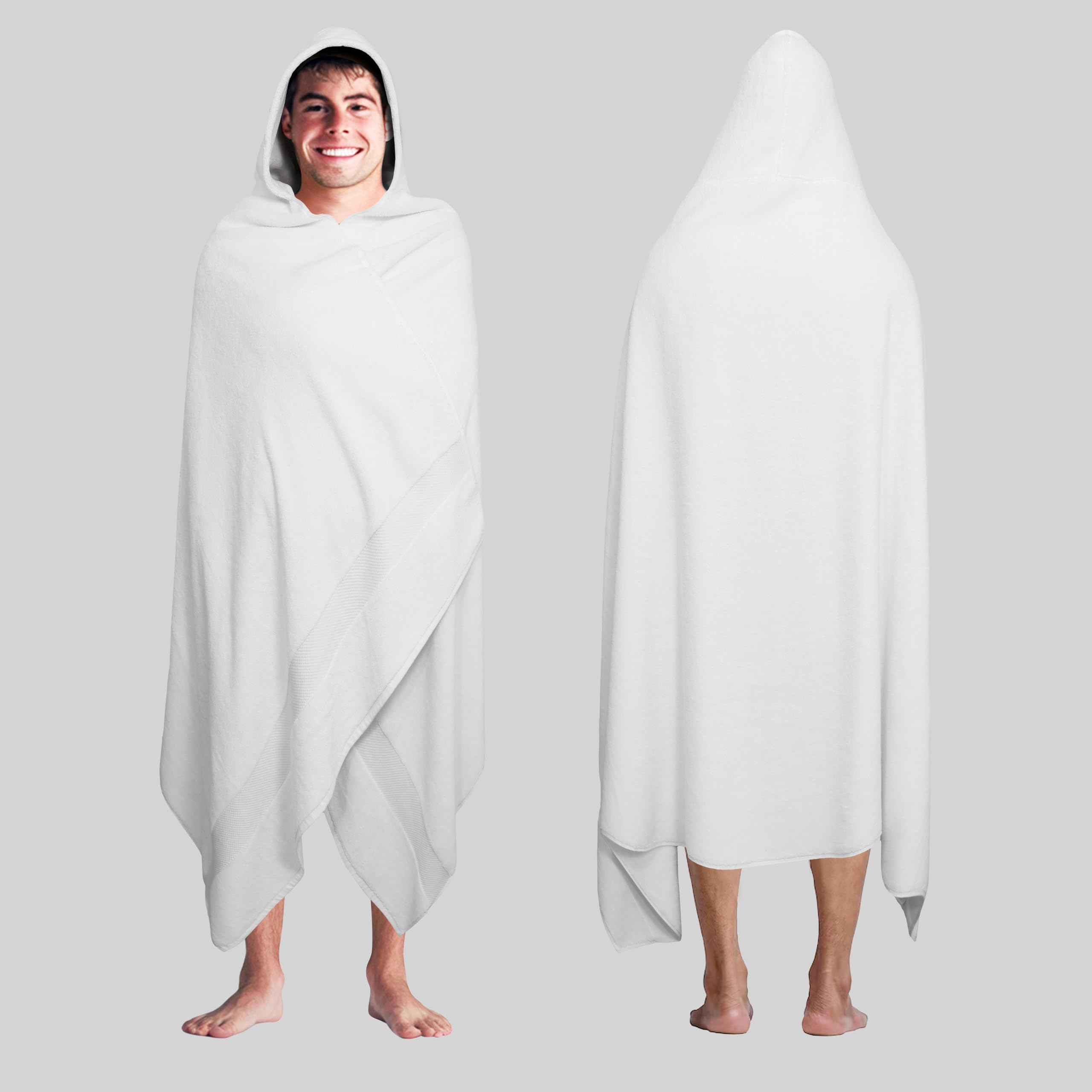 COTTON CRAFT Hooded Hotel Towel Oversized Extra Large 40 x 80 - Heavyweight 700 GSM Towel with Hood