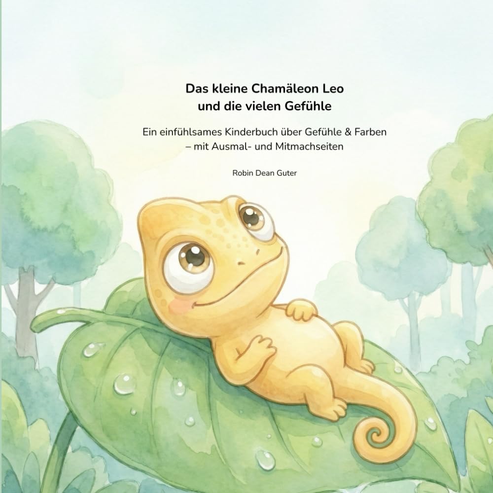 Das kleine Chamäleon Leo und die vielen Gefühle: Ein einfühlsames Kinderbuch über Gefühle & Farben – mit Ausmal- und Mitmachseiten (Chamäleon Leo – Band 1)