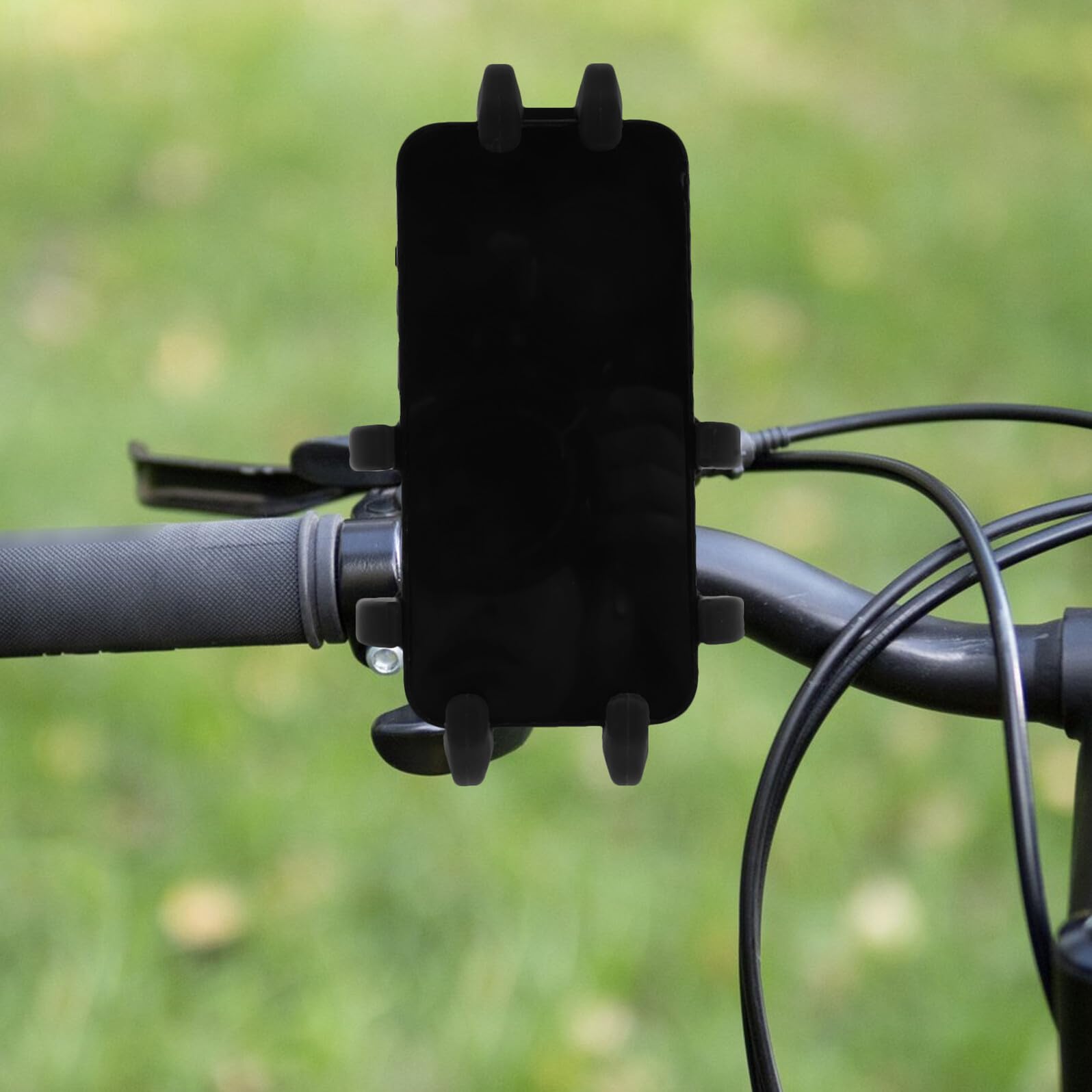 BESPORTBLE Supporto per Telefono da Manubrio per Moto Scooter e Biciclette Ammortizzamento Antivibrante Installazione Rapida e Visuale Regolabile per Dispositivi Cellulari