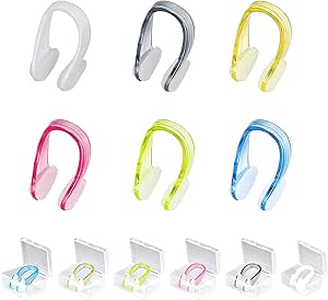 Pince-Nez En Silicone, 2 Pièces Pince Nez Natation, Nage De Nez Clips