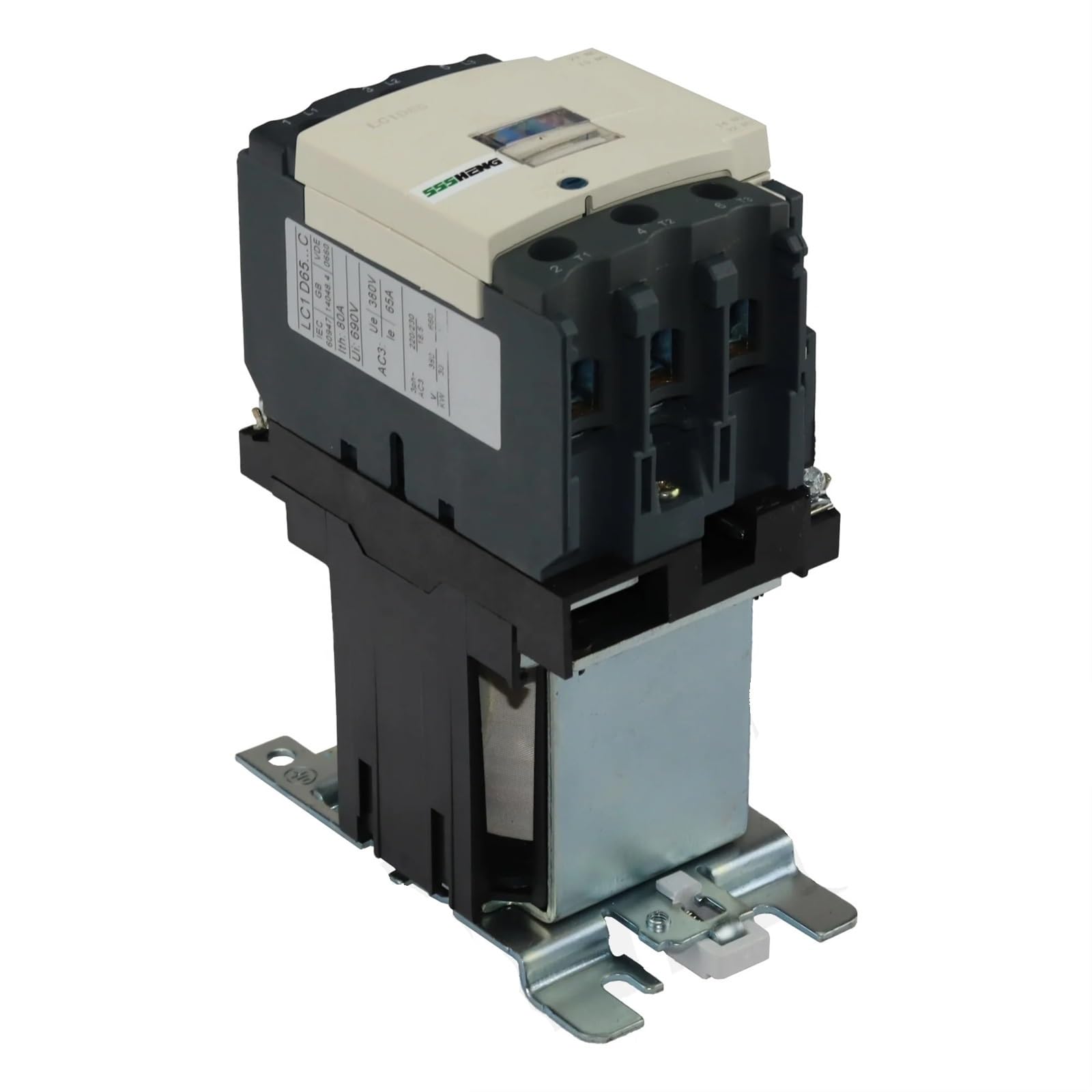 Contacteur de Relais LC1D65BD, contacteur triphasé 65A DC 24V 48v 110v 220v