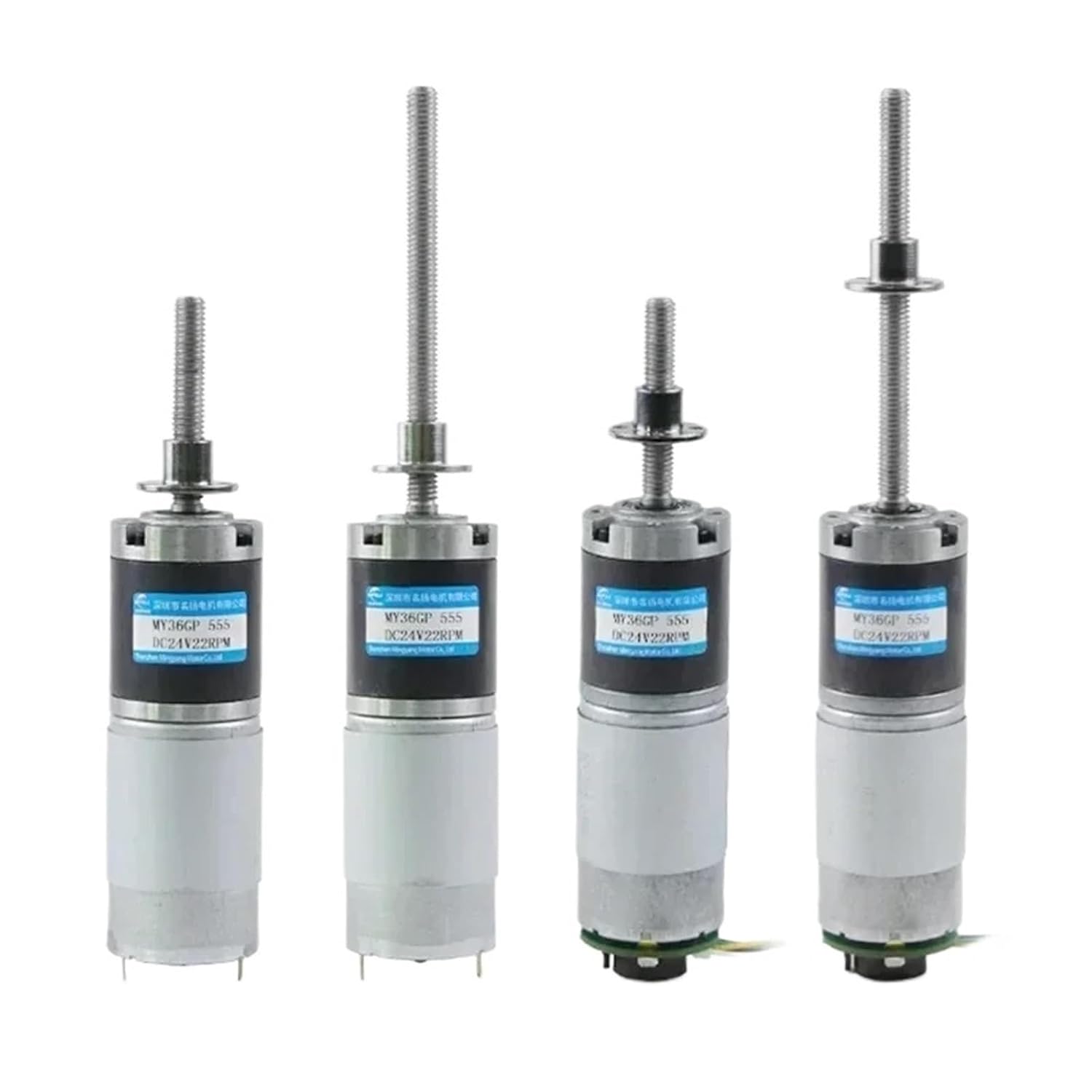 1pc 12v 24v 100kg. Cm Large Planetary Reduction Motor with Encoder M8 Threaded Screw Rod(Style B,22 RPM_12V)