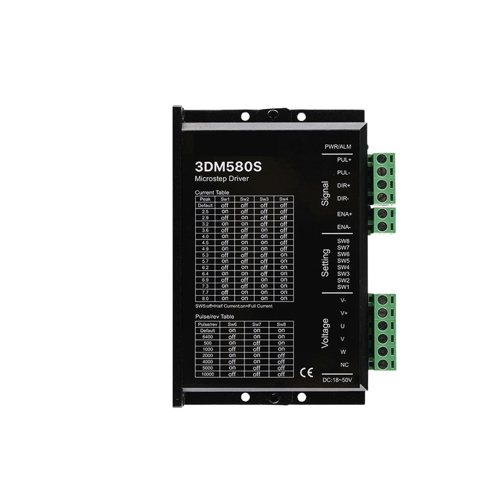 Pilote de moteur pas à pas triphasé 3DM580S 24-50VDC pour commande numérique - 5