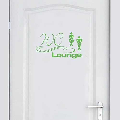 Adhesivo de pared  Deskoration  Adhesivo de pared para puerta WC salón  cocina sala de estar pared dormitorio, Papel aluminio