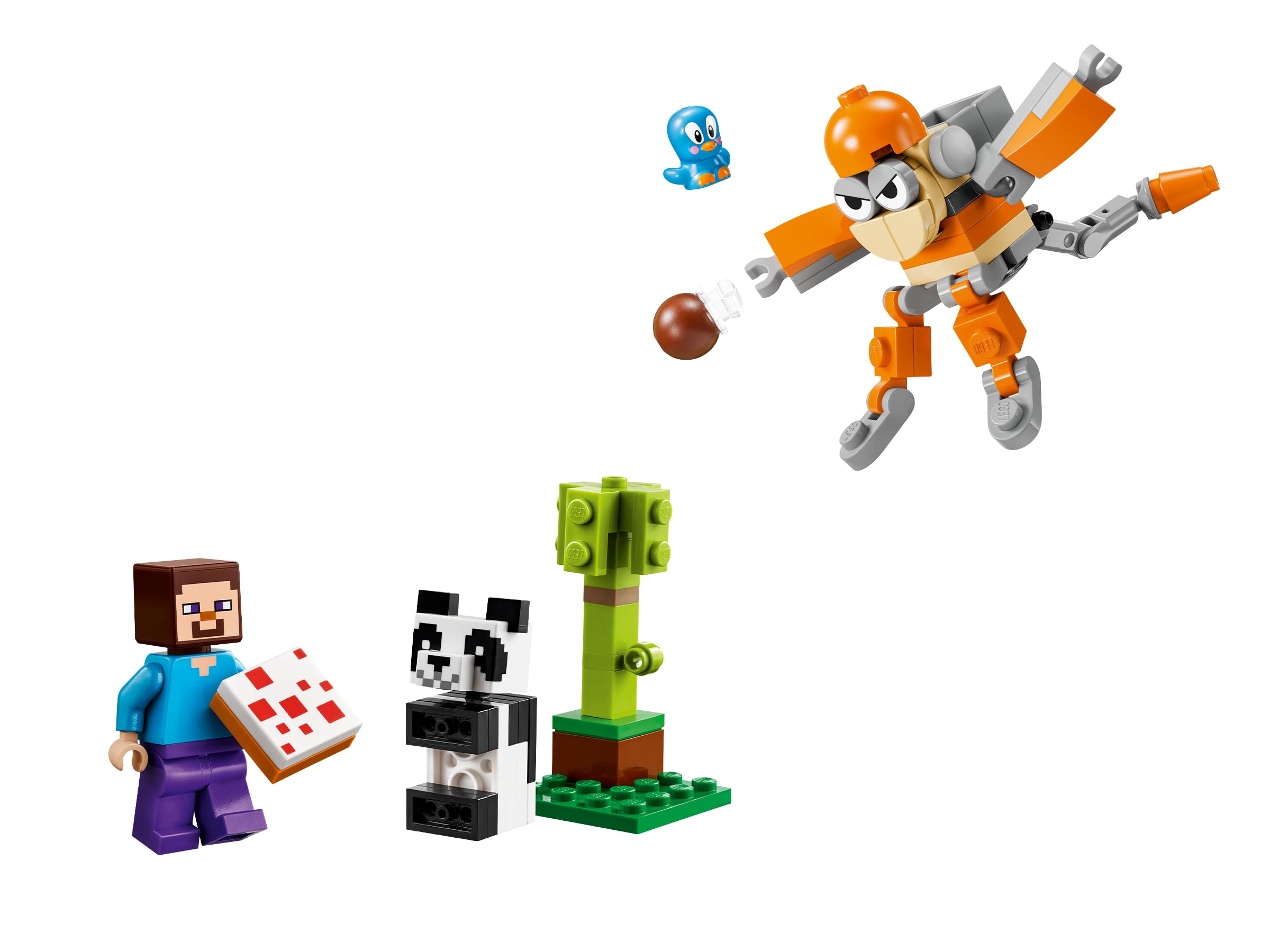 Amazon.co.jp: LEGO 30672 Minecraft Steve mit Baby-Panda : おもちゃ
