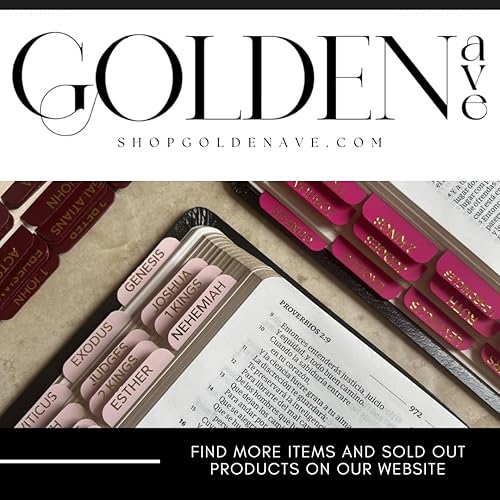 Miniatura 5 de Tablas bíblicas en español Tablas claras de la Biblia Pestañas bíblicas de oro pestañas de biblia Indice biblico