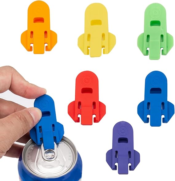 GWAWG Can Opener 6PCS Mixed Colours Manual Easy Opener for Coke Beer